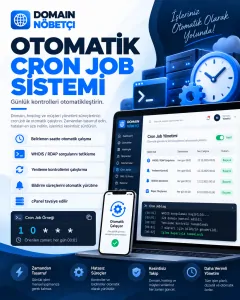 Domain & Hosting Takip • Müşteri Yönetimi • Otomatik SMS ve E-Posta Bildirimi