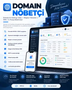 Domain & Hosting Takip • Müşteri Yönetimi • Otomatik SMS ve E-Posta Bildirimi